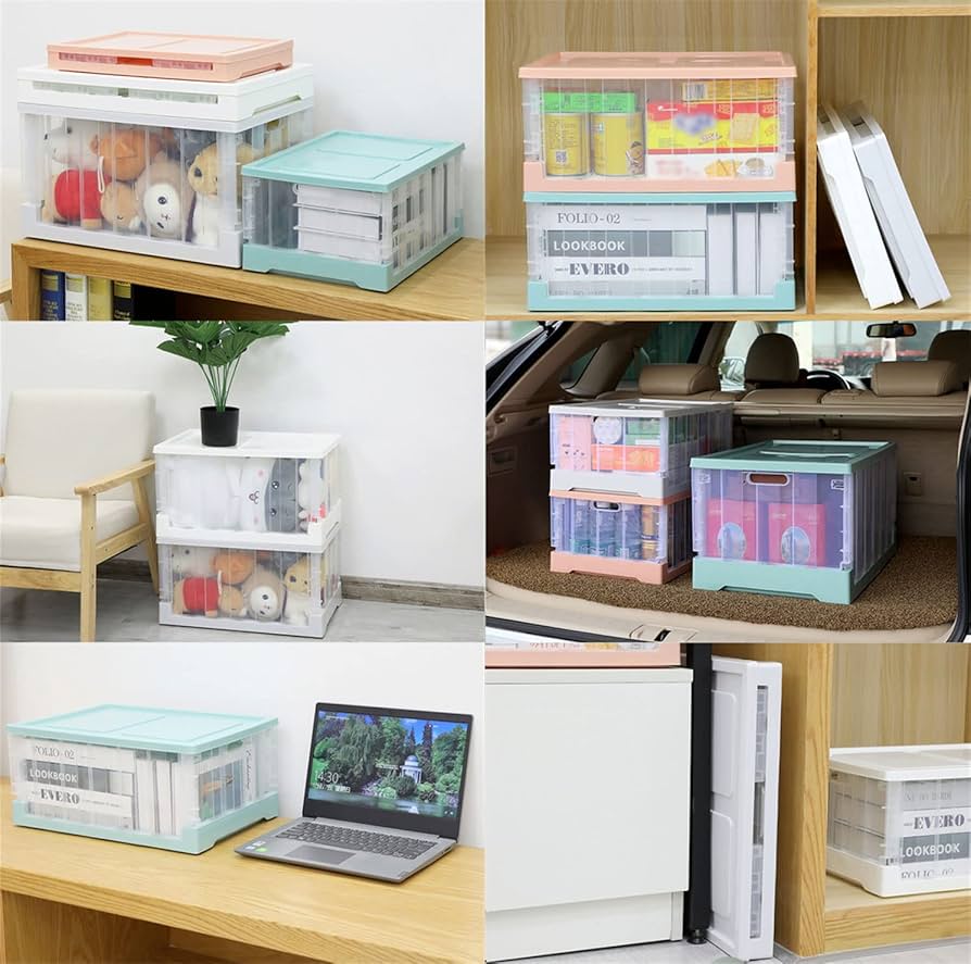 Amazon｜コンテナ ボックス 折り畳み 大型 3個セット プラスチック